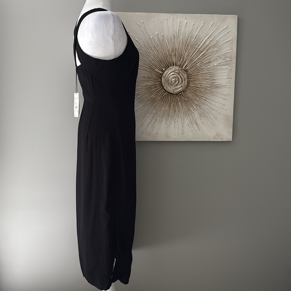 Theory Black Backless Cross-Strap Midi Dress - Picture 10 of 14